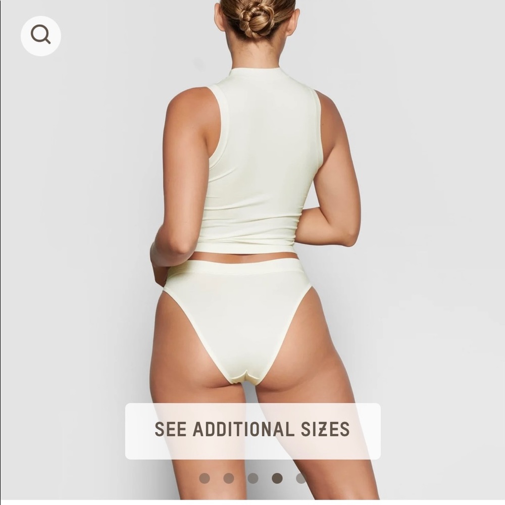 Skims cotton jersey cheeky tanga - Picture 3 of 3